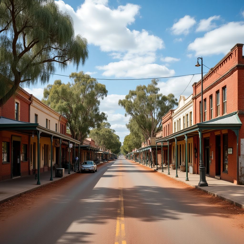 Historic town of Maldon in Victoria